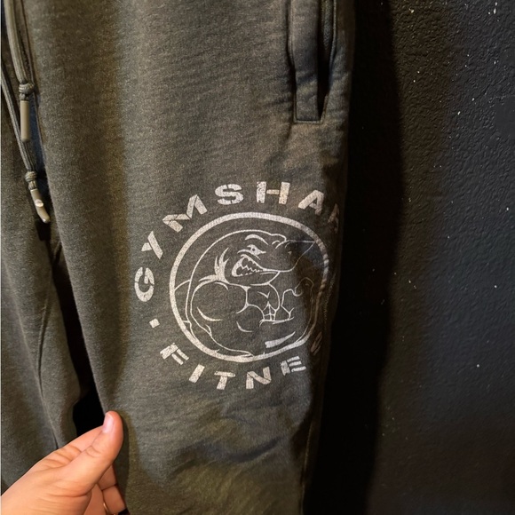 Gymshark Green Sweatpants Elastic Waistband Joggers - Picture 2 of 5